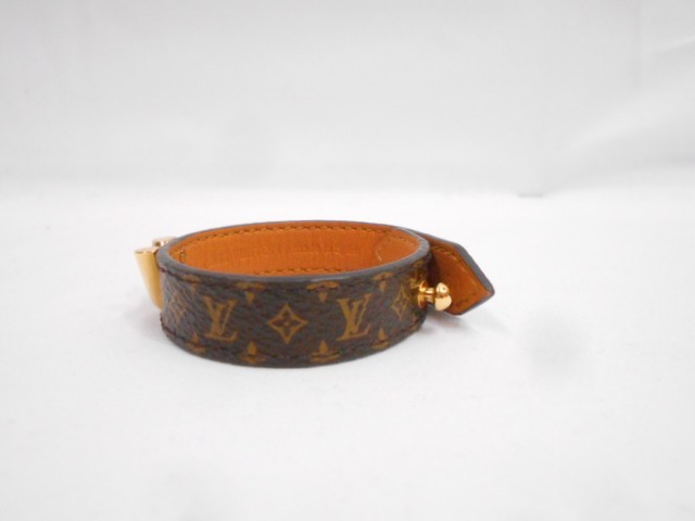 84 送60サ 0709%D13 LOUIS VUITTON ルイヴィトン ブラスレ エセンシャル V ブレスレット M6042 モノグラム 中古品_画像4