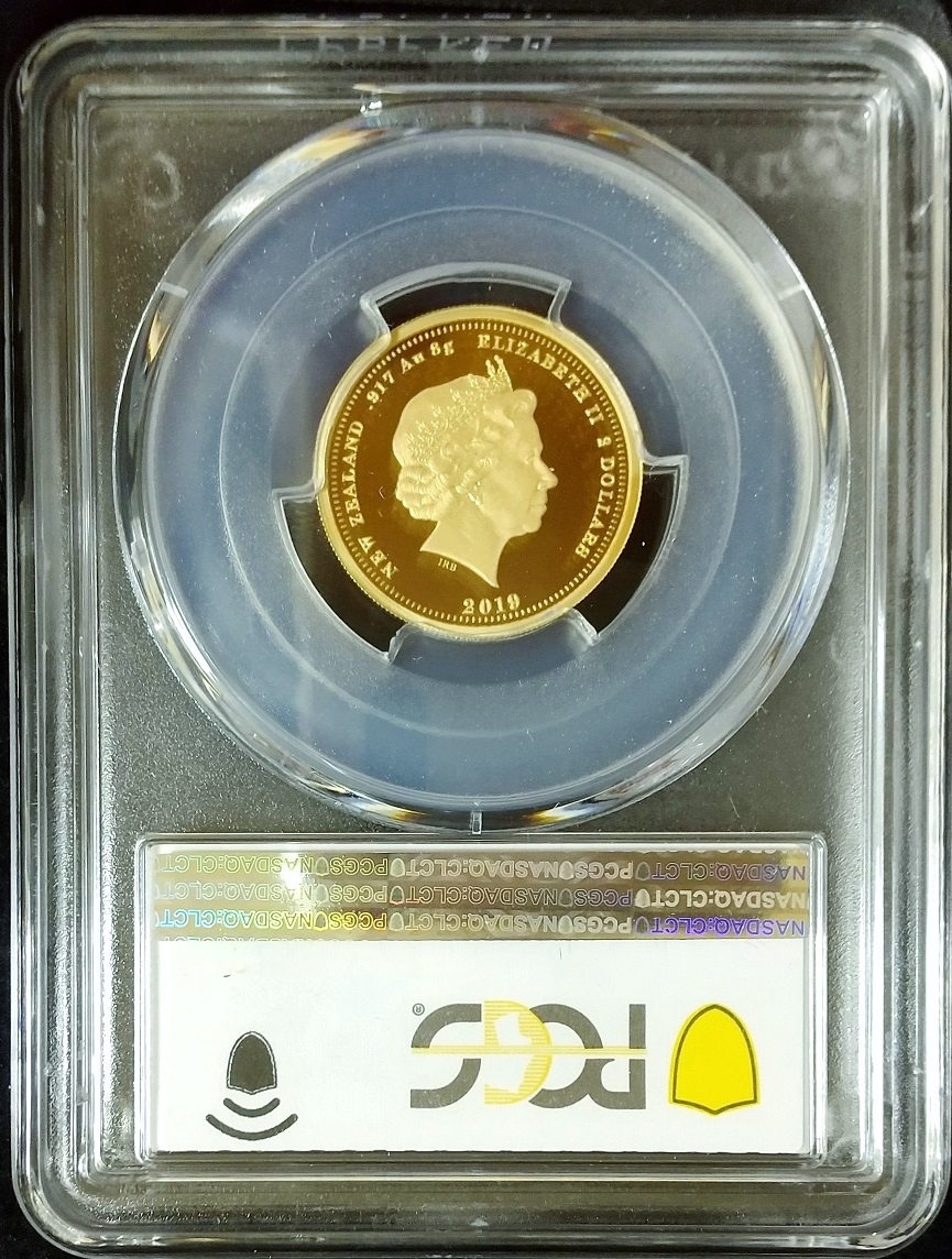 世界5枚 2019年 ニュージーランド ビクトリア女王 誕生200周年 ソブリン 2ドル プルーフ金貨 PCGS PR70 DCAM イギリス ヴィクトリア_画像7