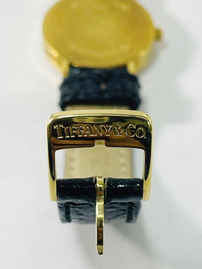 ◇希少!! TIFFANY＆Co ティファニー★アトラス クォーツ レディース 腕時計 ケースK18 イエローゴールド 電池切れ used