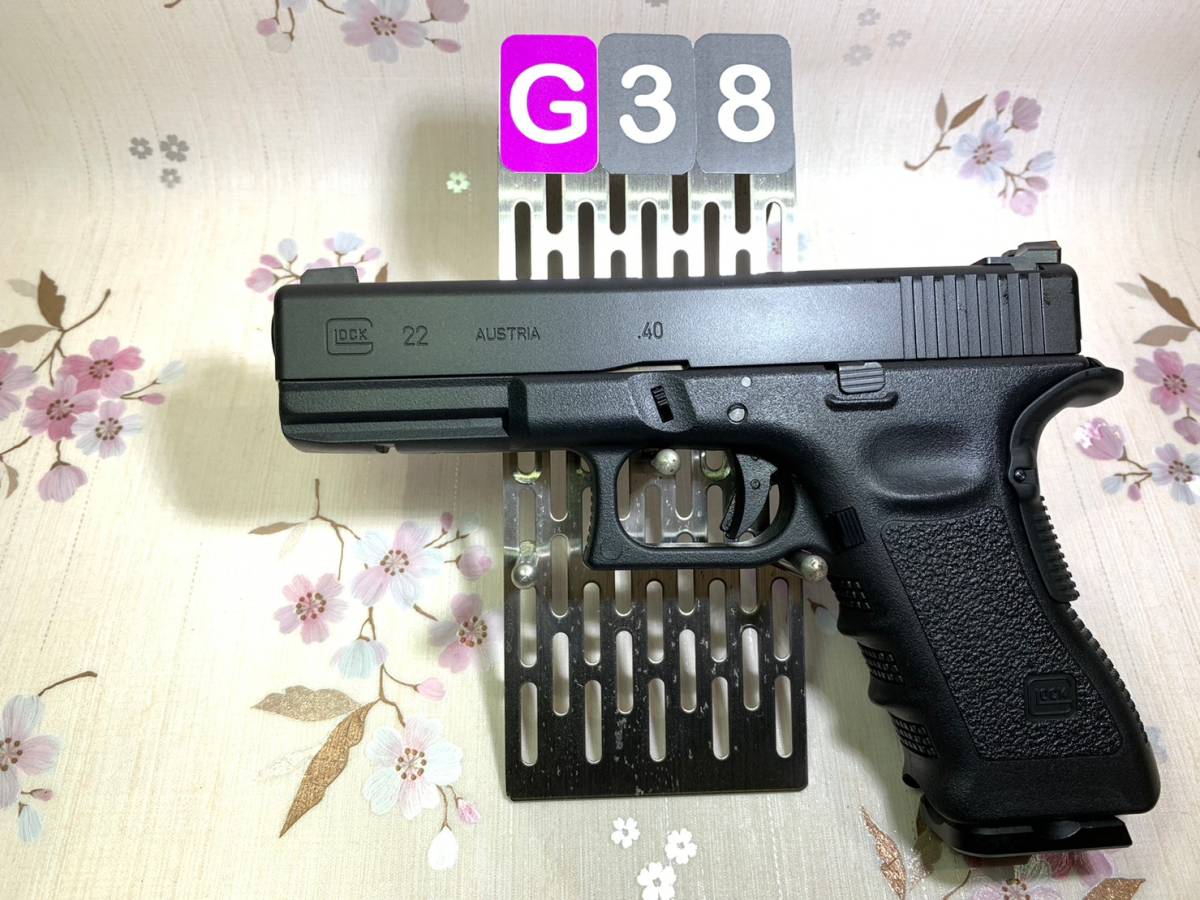 [送料無料] ＃G38 東京マルイ Glock G22 カスタム トリジコンタイプサイト ビーバーテイル 10-8マガジンボトム リコイルスプリングガイド