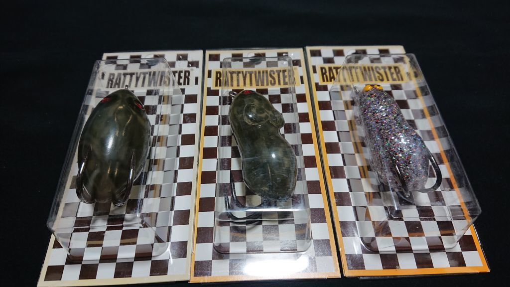 ラッティツイスター SESAME POKET MOUSE BEANS 3個セット 新品 Rattytwister 中空フロッグ フロッグ FROG 雷魚 鯰 ライギョ ナマズ バス_画像1