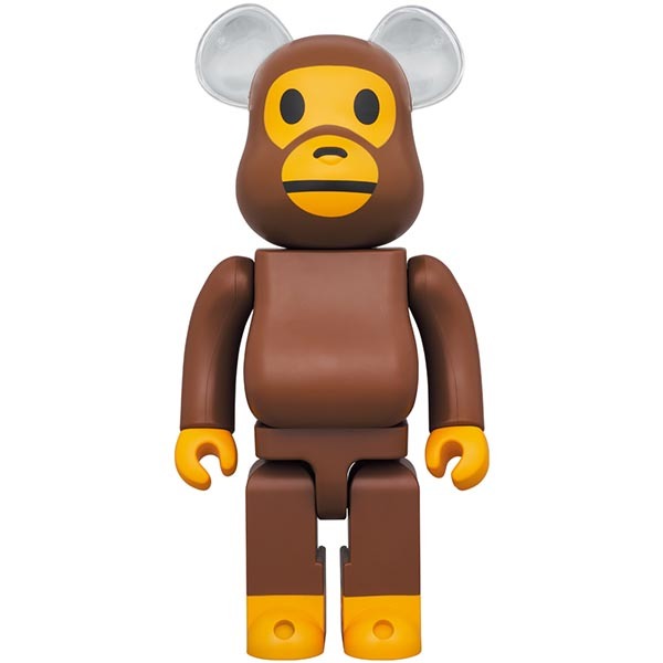 新品 BE@RBRICK BABY MILO EAR CLEAR Ver. 400％/メディコムトイ/Medicom Toy ベアブリック マイロ/エイプ BAPE APE