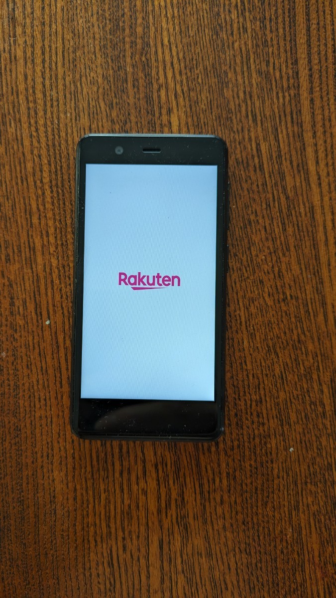 背面割れ シムフリー Android 楽天ミニ Rakuten mini C330 ブラック_画像1