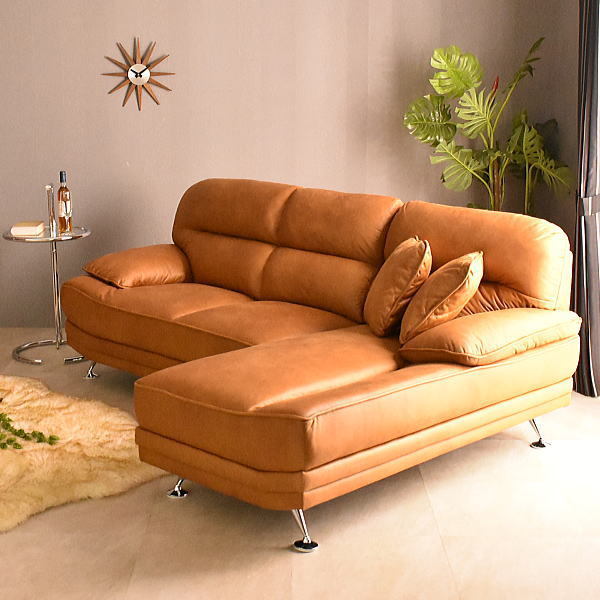 ST52-2P14-KC:[ special sale price new goods ] new material leather fabric trim 3 seater . couch sofa [ leather manner modern cloth made 3P chaise longue outlet]