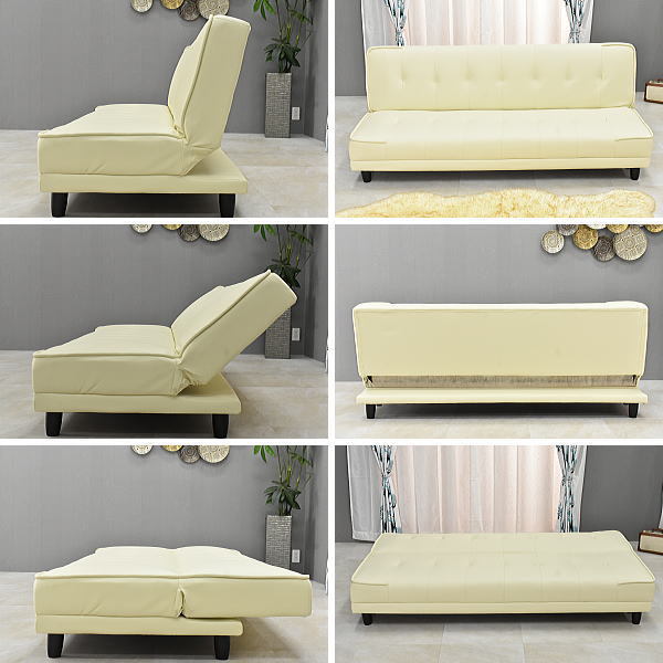 NW44-8NZR-KC:[ prompt decision new goods region limitation free shipping ] stylish ivory color reclining sofa - bed [ furniture outlet 3P sofa 3 seater .