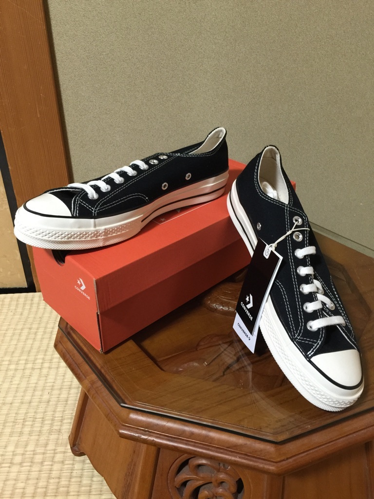 お洒落に敏感な方へ 未使用 　 コンバース　 チャックテイラー　 Chuck Taylor ７０　LOW　 BLACK 　２７センチ　 US：８．５_画像1