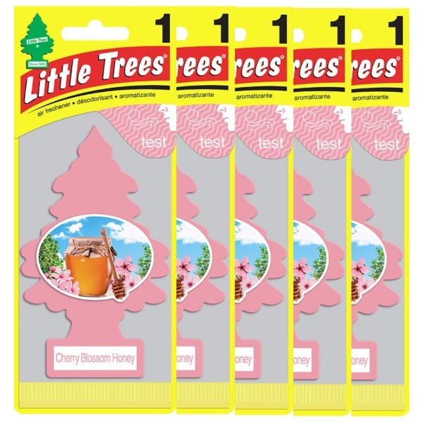 Little Treesリトルツリーエアーリフレッシュナー チェリーブロッサム ハニー5枚セットの画像1