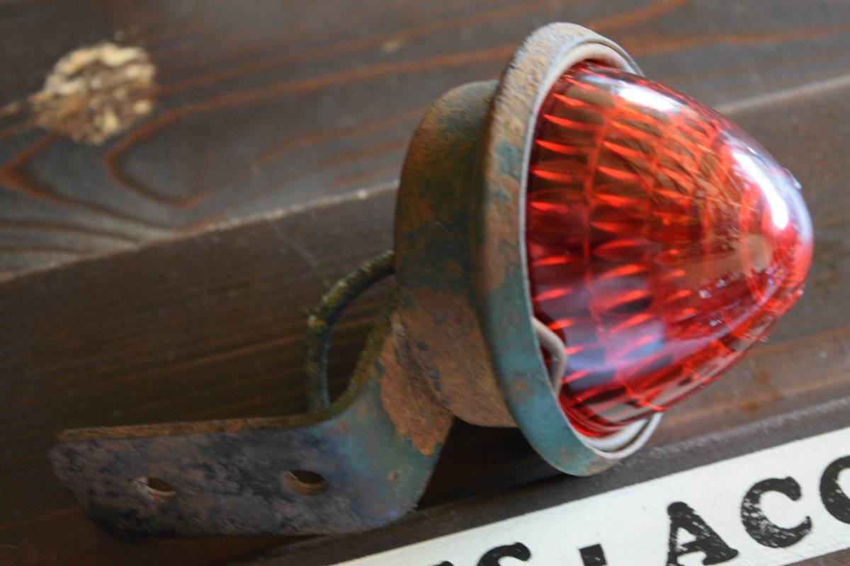 DORAY RED GLASS Lens Marker Light（ナックル　パン　ショベル　サイドバルブ30s40s50s_画像1
