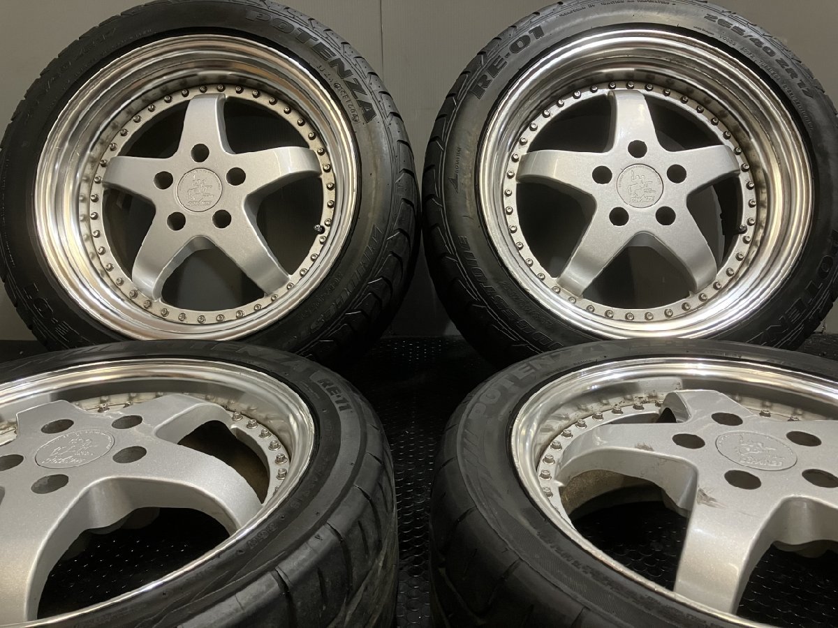 【BS POTENZA RE-01/RE-11 215/45R16 265/40ZR17】夏タイヤ【SCHANZE 16インチ/17インチ 7J/9J5HPCE114.3+38】希少 NSX用　(TG045)_画像1