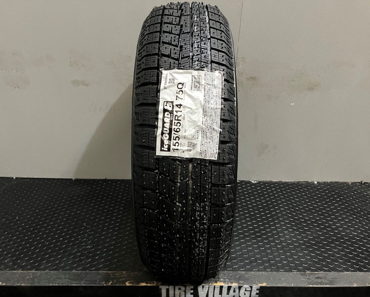 新品 2022年製 YOKOHAMA ice GUARD iG60 155/65R14 14インチ スタッドレス 1本 キャスト デイズ ミライース タント等　(VTI684)_画像1