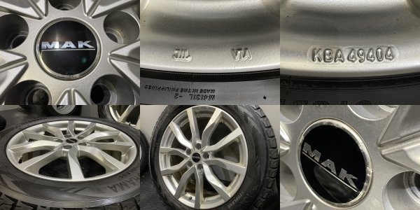 【YOKOHAMA G075 275/50R20】スタッドレス【MAK ハイランズ 20インチ 8.5J5HPCD120+47】19年製 ランドローバー/レンジローバー　(VTP811)_画像6