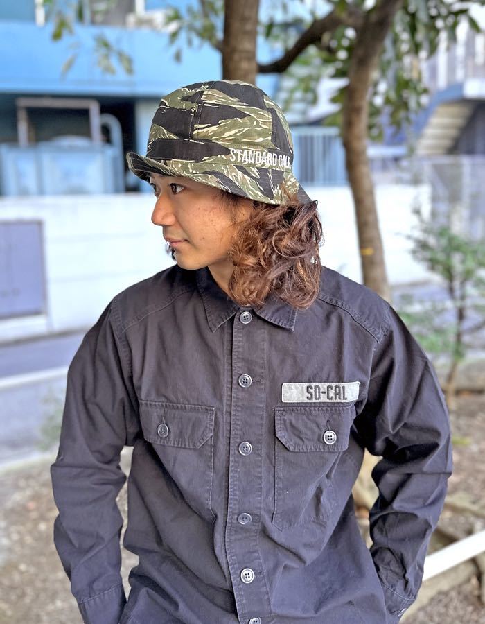 Standardcalifornia/スタンダードカリフォルニア SD Tiger Camo Hat -Official Store Limited L ハット ボールハット military ミリタリー