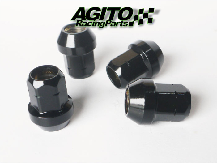 【20本】AGITO レーシングナット L30 17HEX M12xP1.25 クロモリ製 全長30mm 60°テーパー座 貫通ショートタイプ/スズキ ジムニー スイフト_画像2