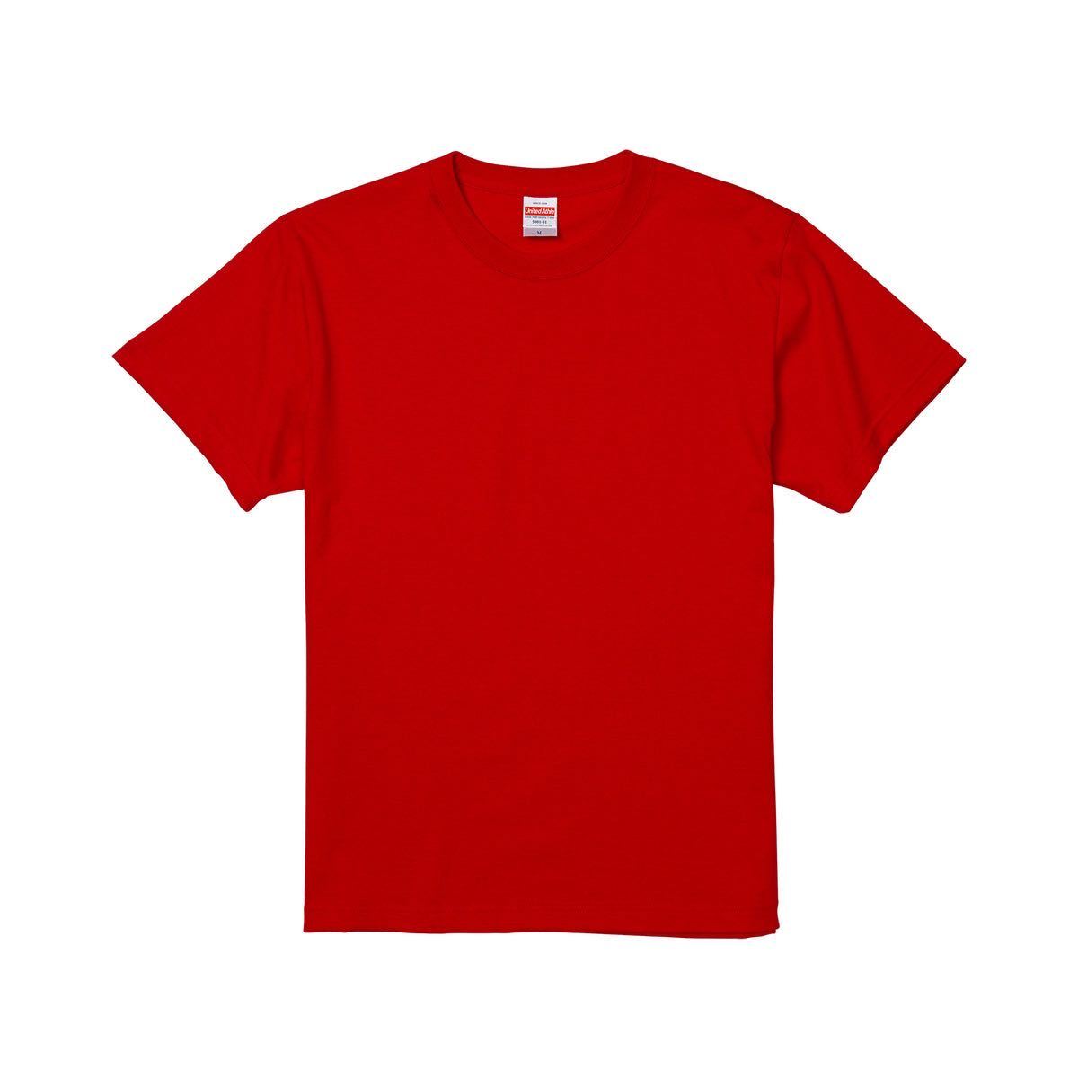 新品未使用 UNITED ATHLE 5.6oz 無地 半袖Tシャツ S サイズ 白 ホワイト 赤 2枚 セット ユナイテッドアスレ ユニセックス_画像3