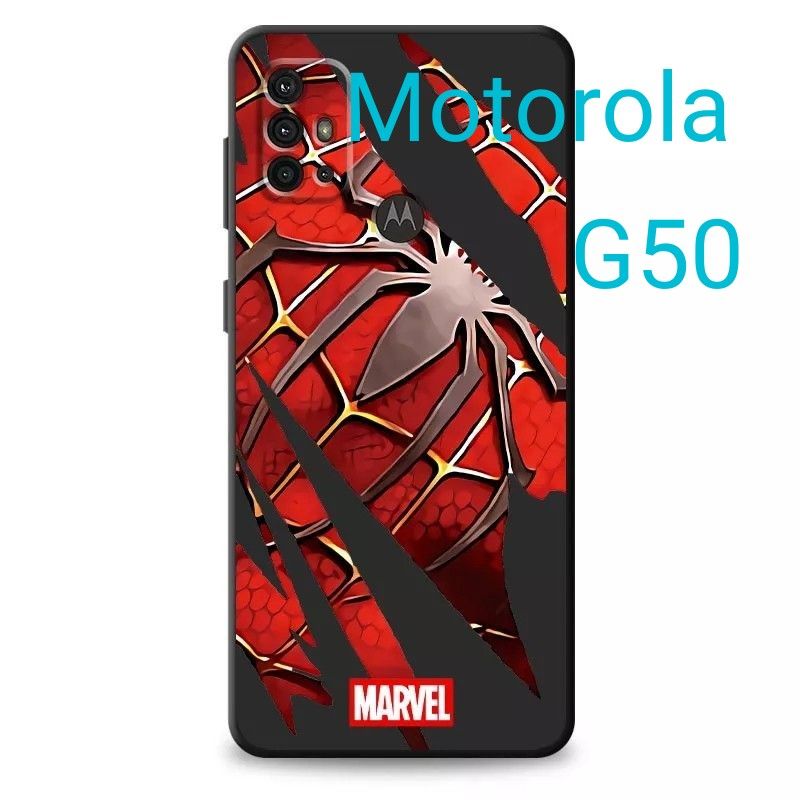 【新品未使用】スマホケース Motorola モトローラ G50 スパイダーマン マーベル ハイドロゲルフィルム