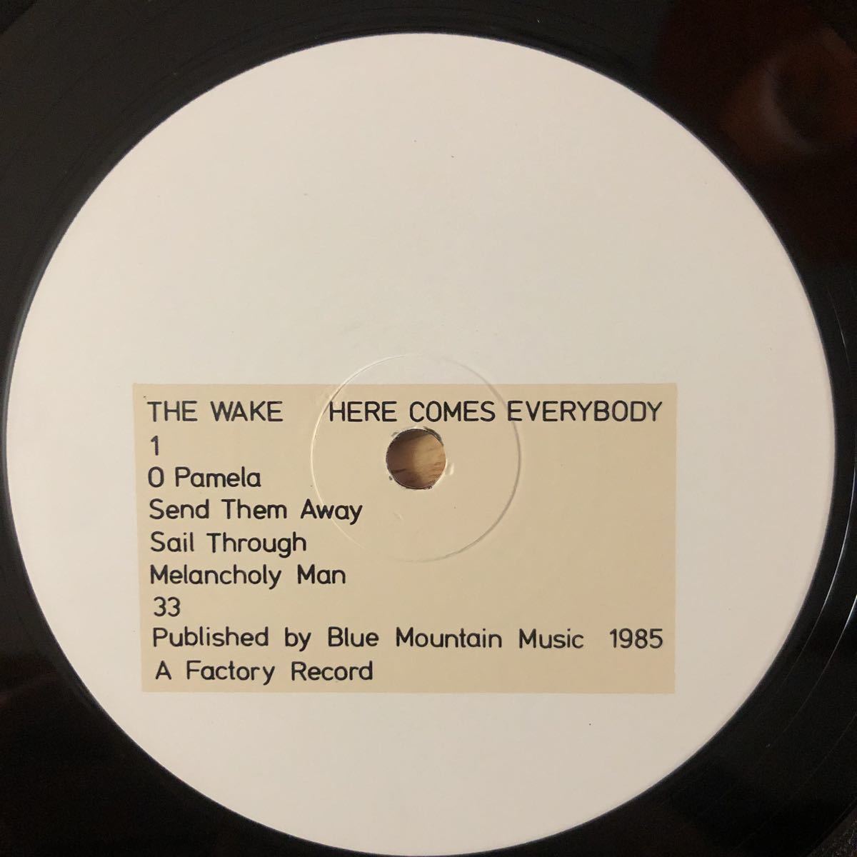 LP THE WAKE/HERE COMES EVERYBODY[UKオリジナル:初年度'85年PRESS:インサート:MADE IN GREAT BRITAINスリーヴ:グラスゴー産POST PUNK名作]_画像5