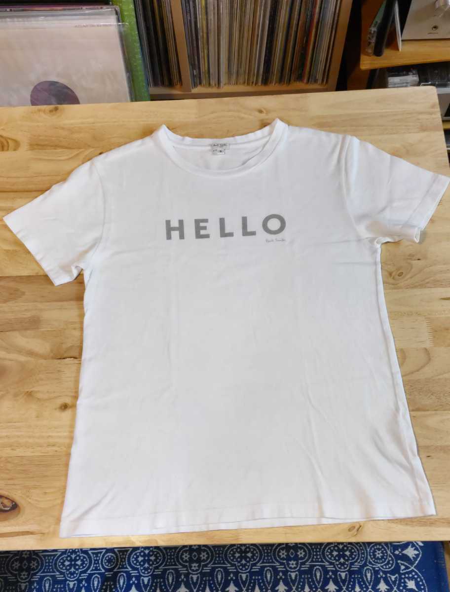 paul smith ポールスミス　HELLO・GOODBYロゴTシャツ　S　レディース