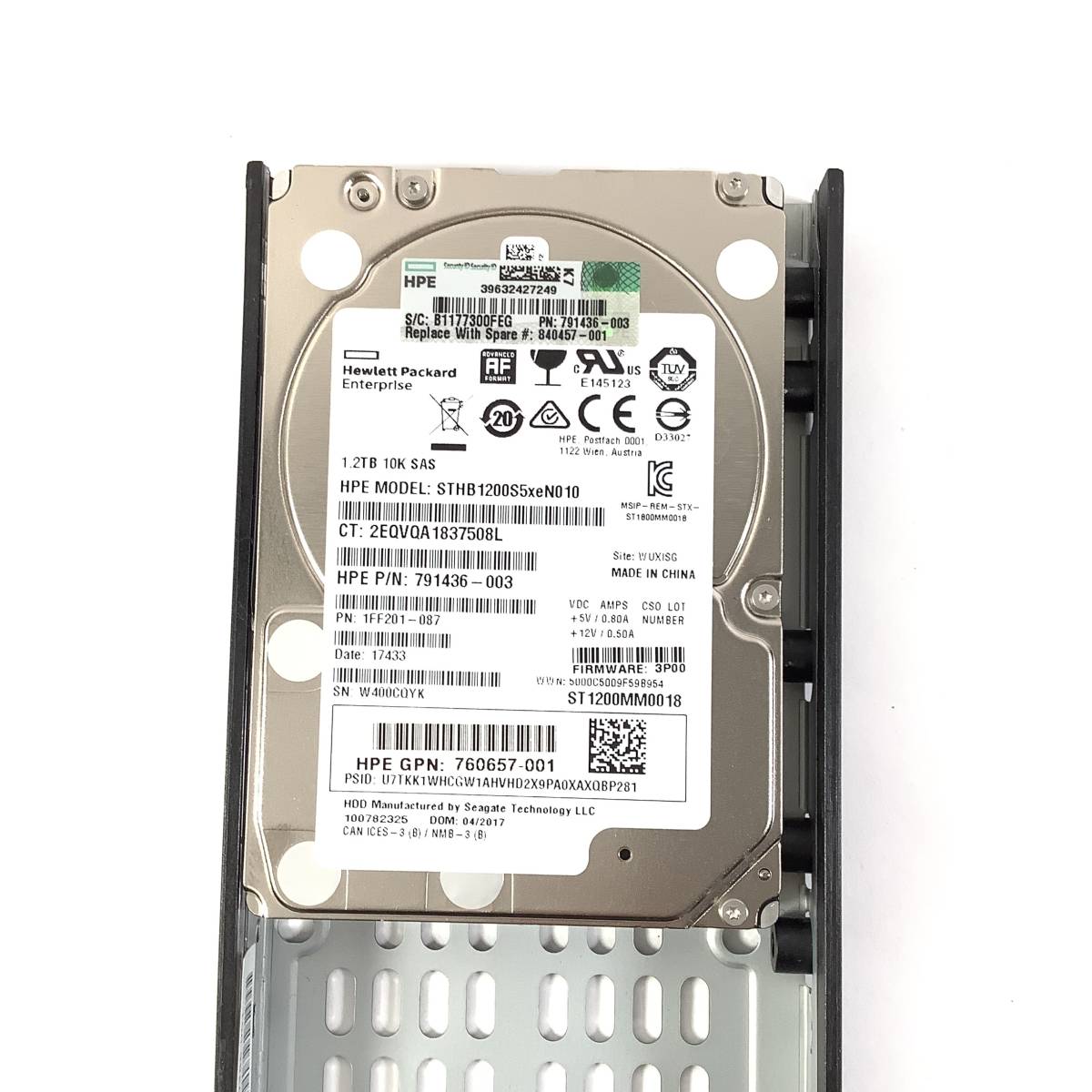 S50725223 HP 1.2TB 10K SAS 2.5 -inch HDD 1 point [ used operation goods ]