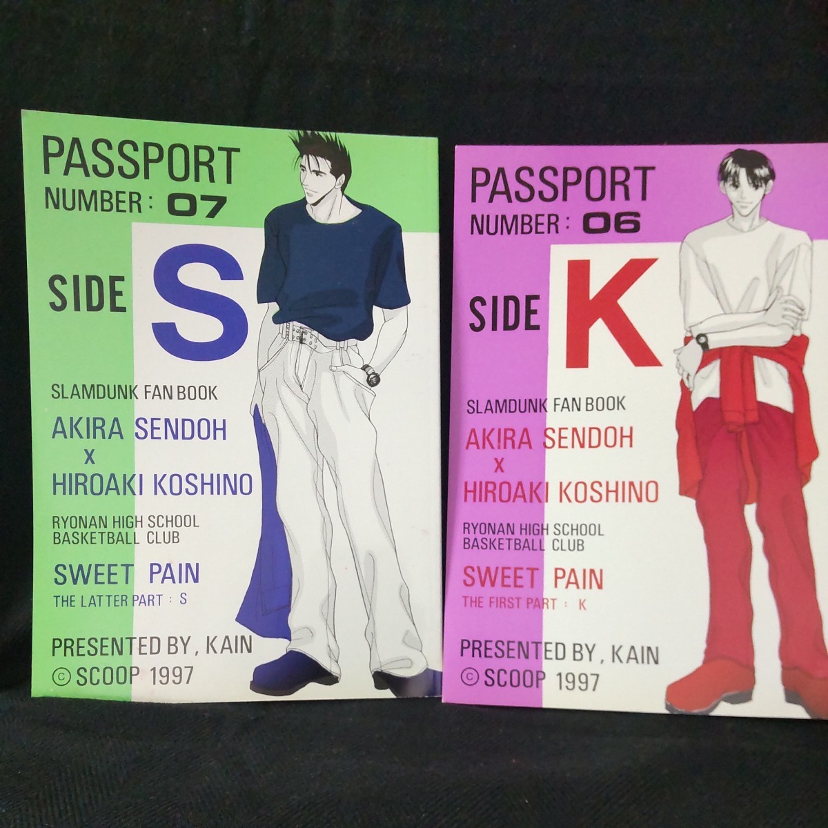 SCOOP/風音「PASSPORT Side K＆Side S」カバー付き２冊セット　仙道越野　スラムダンク同人誌