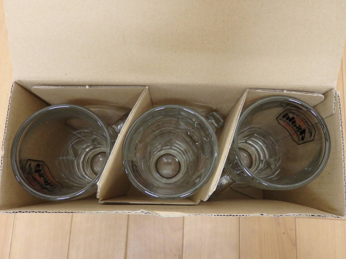 Asahi SUPER DRY / アサヒスーパードライ ジョッキグラス 3点 ビールジョッキ ビアジョッキ 未使用品の画像5