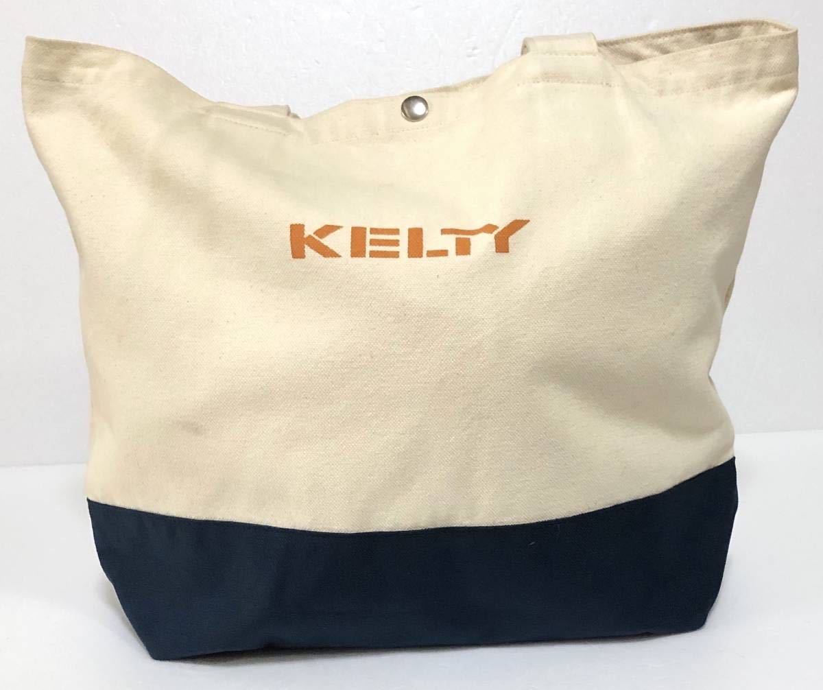 KELTY ケルティ トートバッグ キャンバス ショルダーバッグ 切り返し ナイロン 大容量 2307182 ネイビー