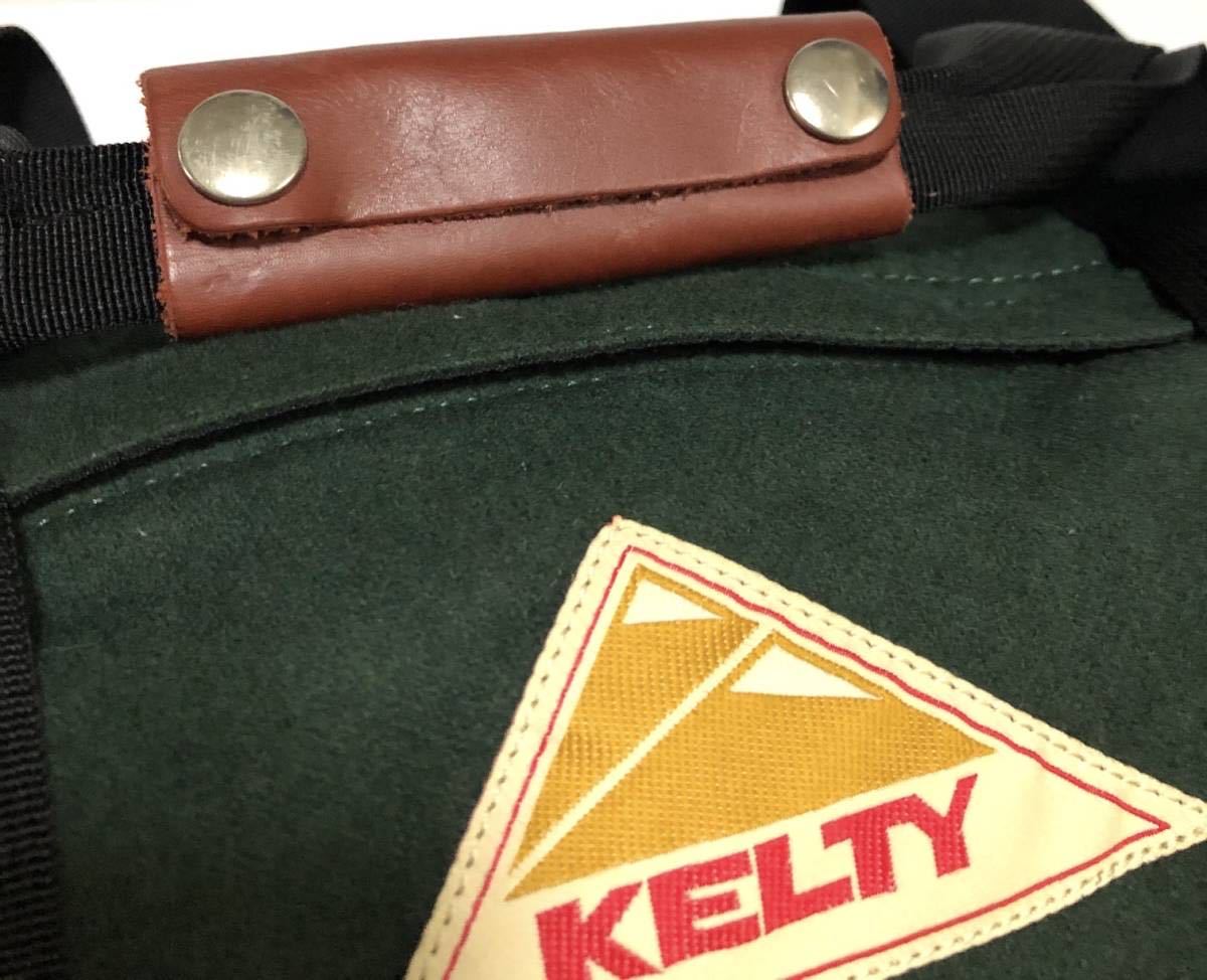 KELTYkeruti Boston bag shoulder bag 6224 green wool nylon superior article 2WAY