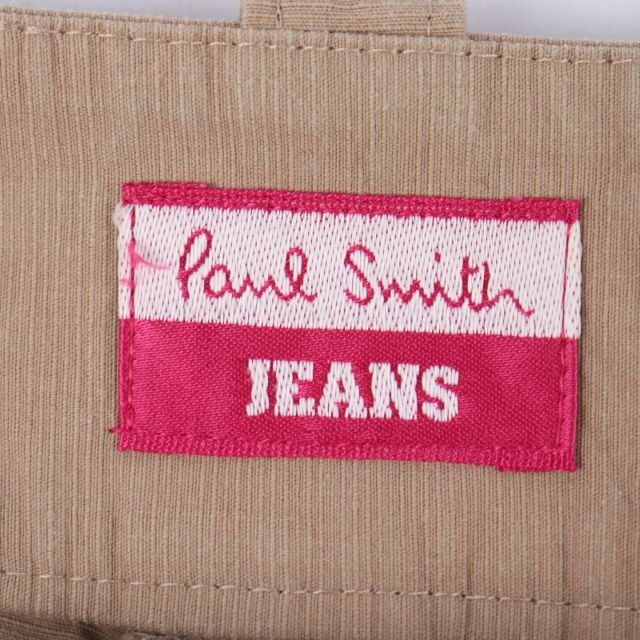 ポールスミスジーンズ カーゴパンツ クロップド丈 ロールアップ ボトムス コットン100％ レディース 38サイズ ブラウン Paul Smith JEANS_画像4