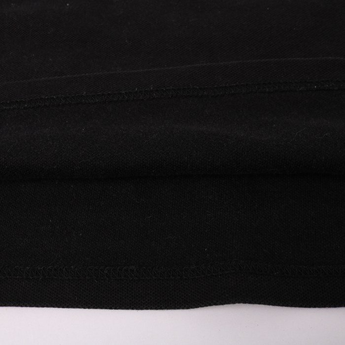 バーバリーブラックレーベル ポロシャツ 半袖 無地 黒 トップス コットン100% 日本製 メンズ 3サイズ ブラック BURBERRY BLACK LABEL_画像6