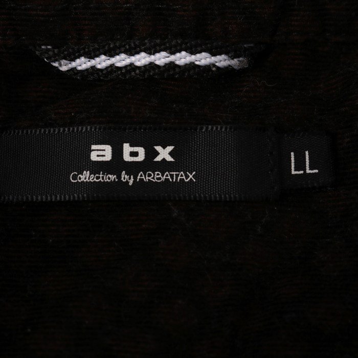 e- Be X flannel shirt long sleeve plain tops cotton 100% large size men's LL size gray abx