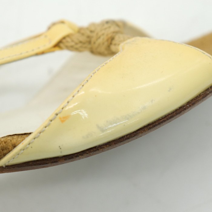 プラダ ストラップサンダル イタリア製 フラットシューズ 靴 ブランド レディース 34サイズ イエロー PRADA_画像5