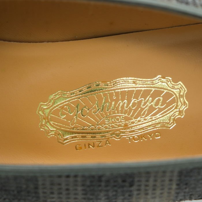  Гиндза yo инструмент для проволоки ya туфли-лодочки не использовался перевод есть wing chip способ сетка переключатель сделано в Японии обувь обувь женский 22.5cm размер серый yoshinoya