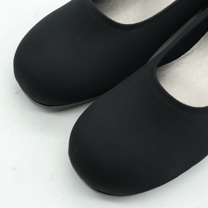 ラウンドトゥパンプス 新品 日本製 コンフォート シューズ 靴 フォーマル 黒 レディース 22.5cmサイズ ブラック Lailier_画像2