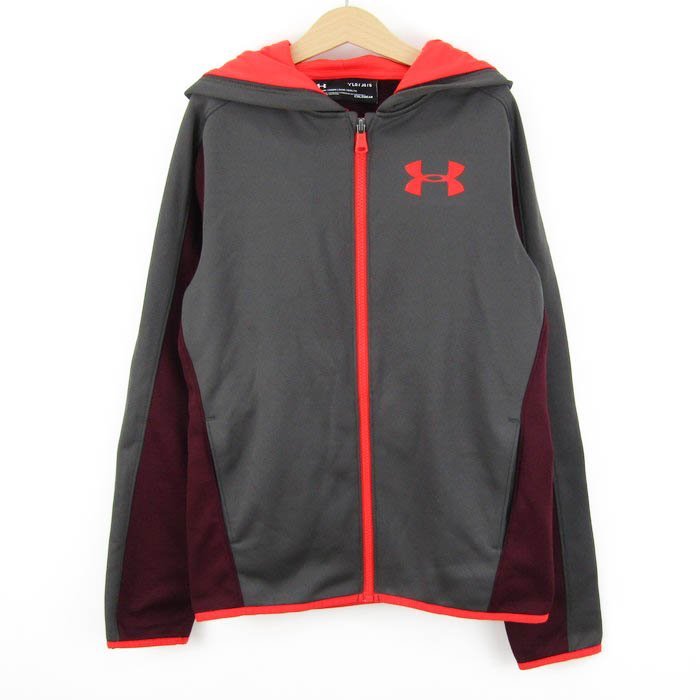  Under Armor холодный механизм Parker Zip жакет спортивная одежда Kids для мальчика YLG 150 размер черный UNDER ARMOUR