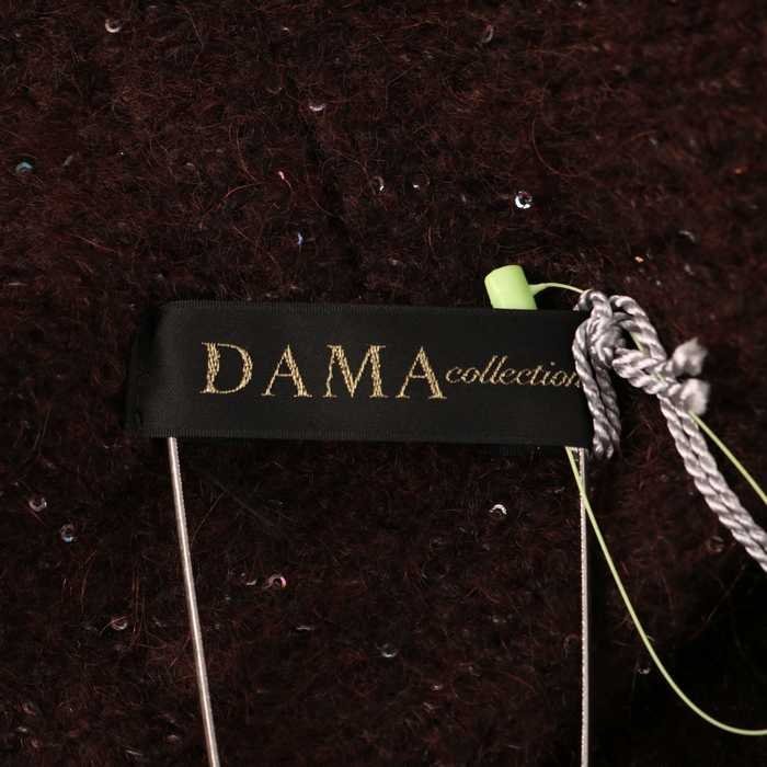 da-ma* коллекция кардиган длинный рукав большой размер шерсть /mo волосы . tops женский 3L размер Brown DAMA collection