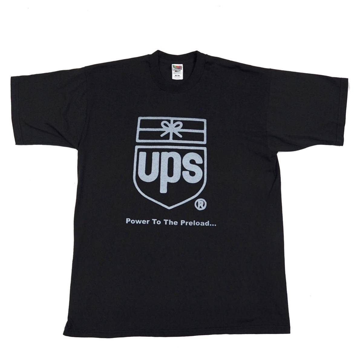 クリスマスファッション 90s【UPS】アドバタイジング プリントTシャツ