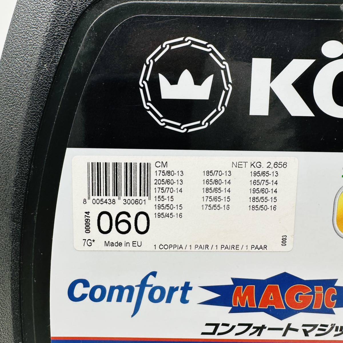 超美品の 【未使用】 コーニック KONIG タイヤチェーン CM-060
