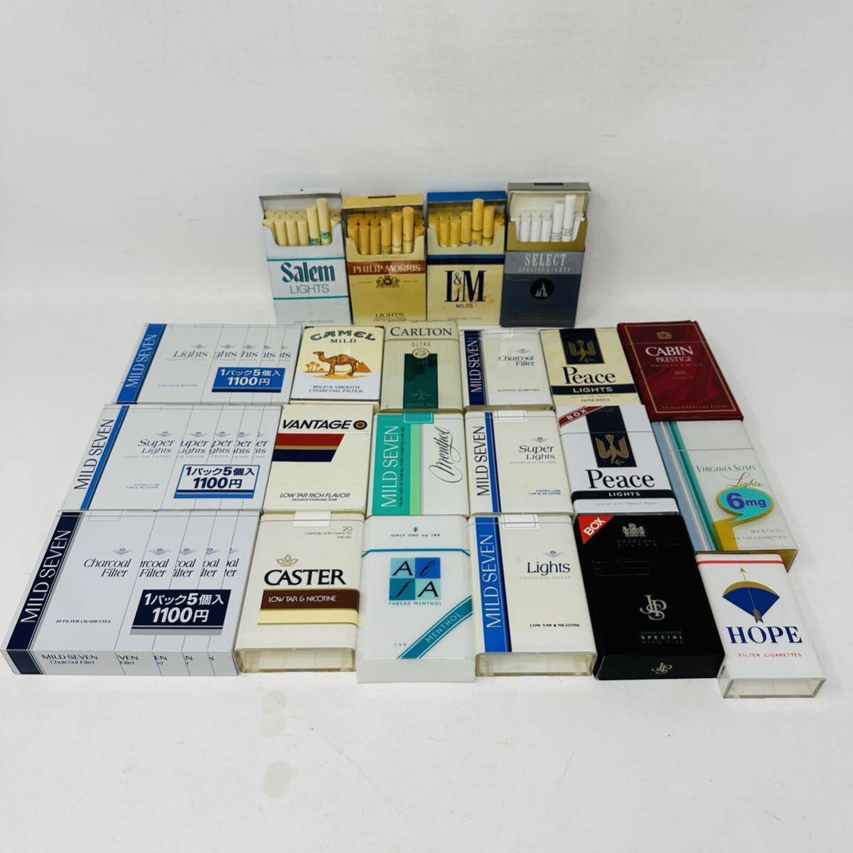 見本 たばこ 自販機 ダミー タバコ パッケージ サンプル 煙草 モック JT 模型 昭和レトロ まとめ 大量 N5359_画像1