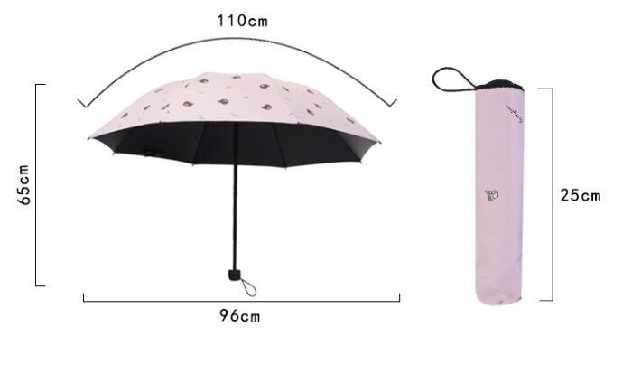 【新品】 晴雨兼用折りたたみ傘　 ヒヨコ柄　イエロー　紫外線対策 _画像3