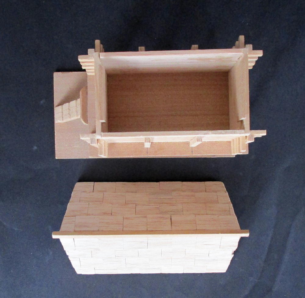 ヤフオク 木製模型 高床倉庫 弥生時代 ネズミ返