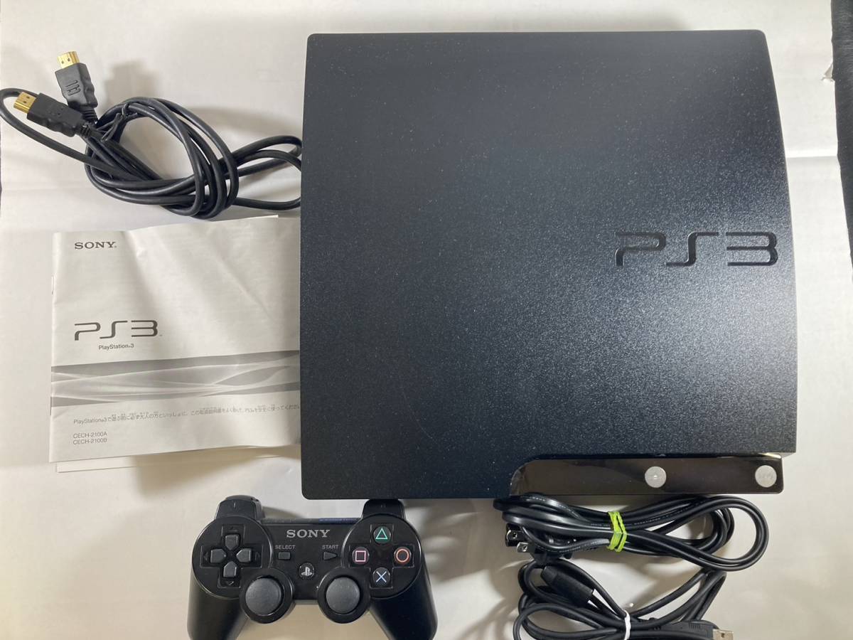 40) SONY PlayStation3 PS3 CECH-2100A ブラック ソニー プレステ3 箱
