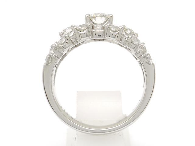 JEWELRY　貴金属・宝石　ダイヤモンド　リング　PT　プラチナ　D0.578ct　D1.00ct　10.5号　　【200】_画像5