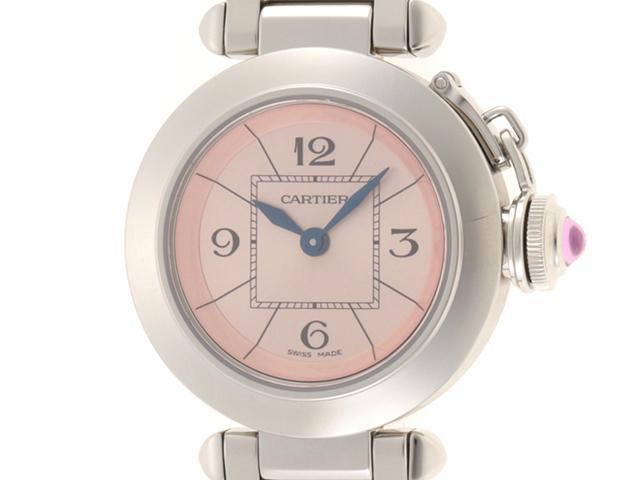 Cartier  ミスパシャ 腕時計 クォーツ ピンク   www.euromoda