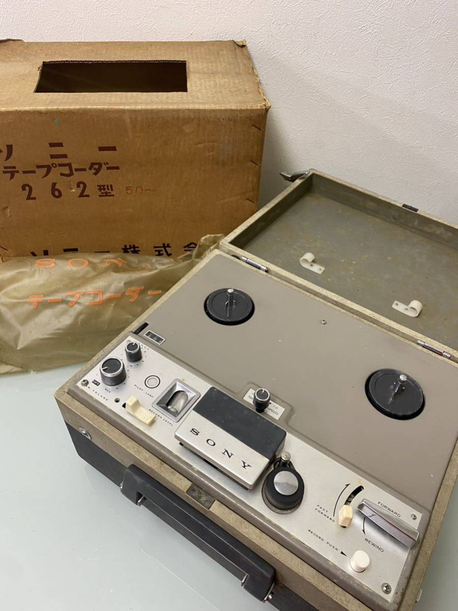 c♪ SONY テープコーダー262型テープレコーダー昭和レトロソニー真空管