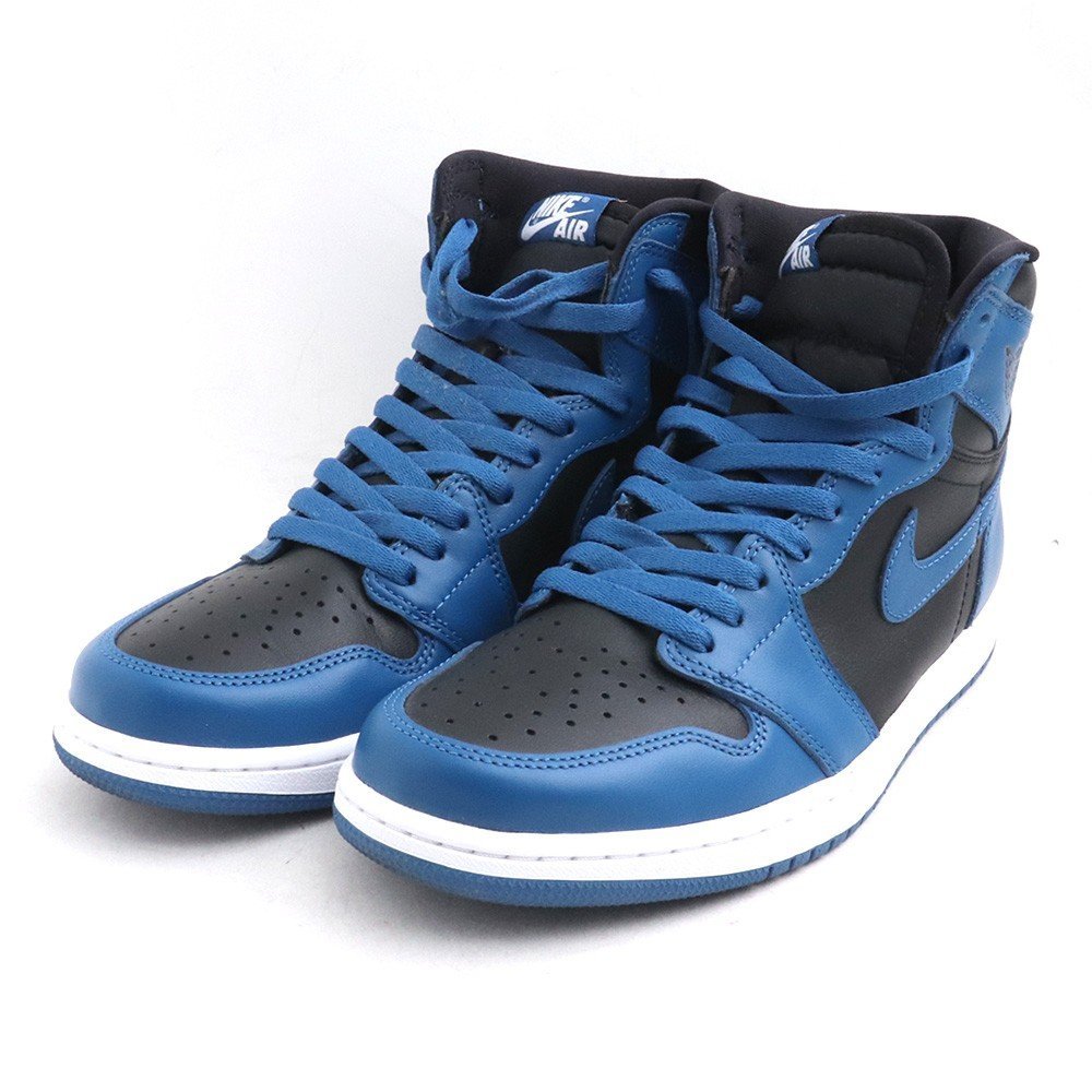 27.5cm NIKE 22SS AIR JORDAN 1 RETRO HIGH OG DARK MARINA BLUE ブラック ブルー 555088-404 ナイキ エアジョーダン ハイカットスニーカー_画像2