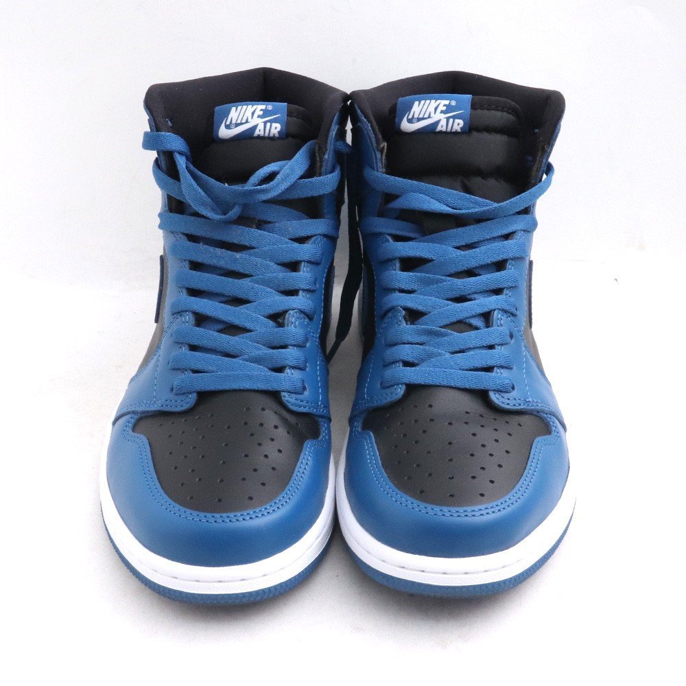 27.5cm NIKE 22SS AIR JORDAN 1 RETRO HIGH OG DARK MARINA BLUE ブラック ブルー 555088-404 ナイキ エアジョーダン ハイカットスニーカー_画像7