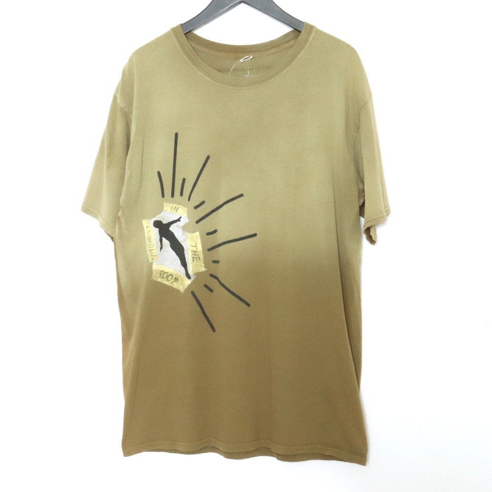 TRAVIS SCOTT CACTUS JACK HITR Dive Tee Lサイズ カーキ トラビススコット カクタスジャック プリントTシャツ 半袖カットソー