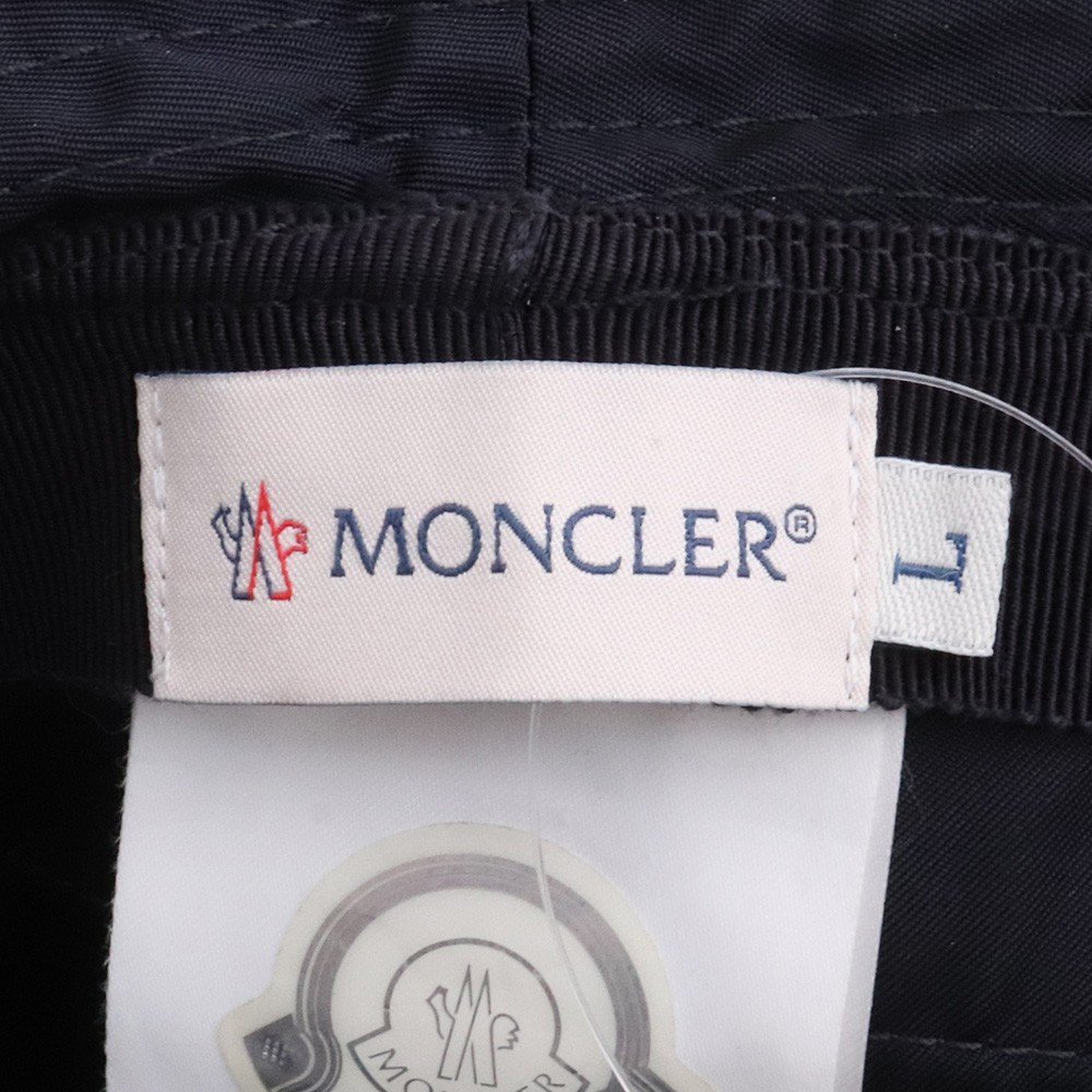 MONCLER ロゴバケット ハット Lサイズ ネイビー 3B77000 53803 モンクレール 帽子 キャップ_画像5