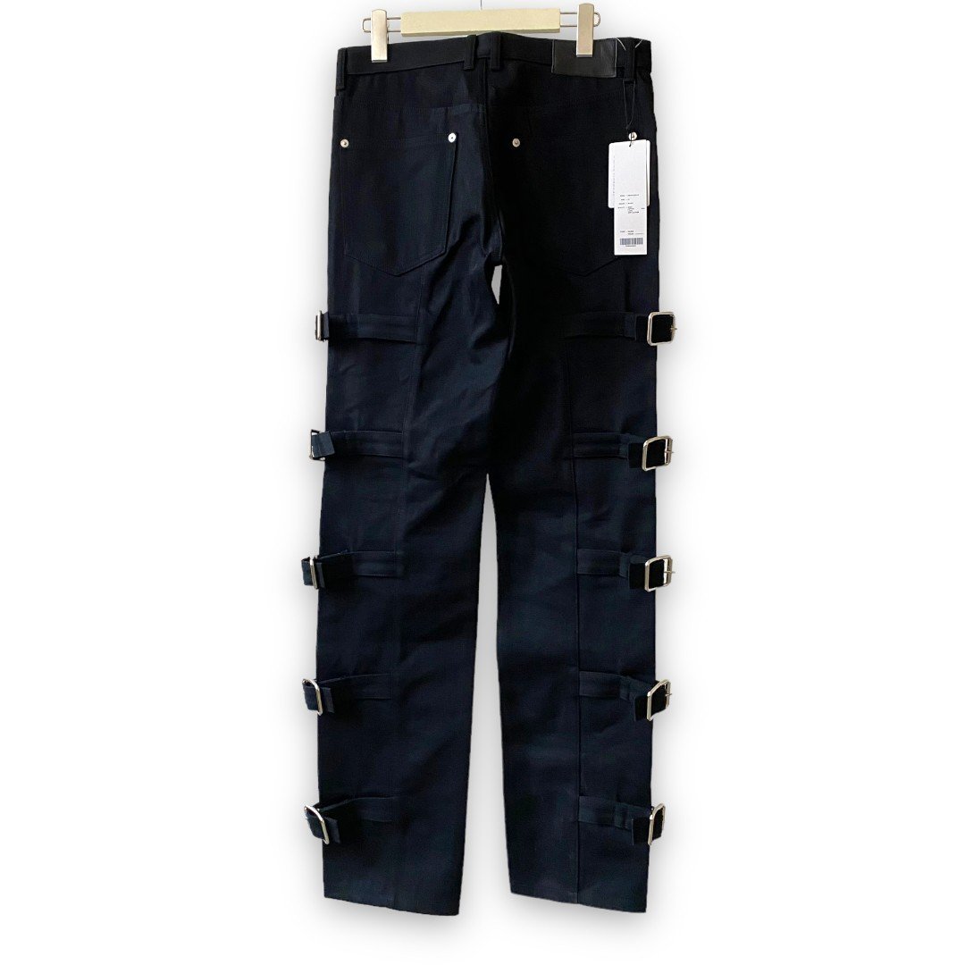 JOHN LAWRENCE SULLIVAN 22AW Rigid denim bondage jeans サイズ46 ブラック 2B008-0322-43 ジョンローレンスサリバン デニムパンツ_画像2