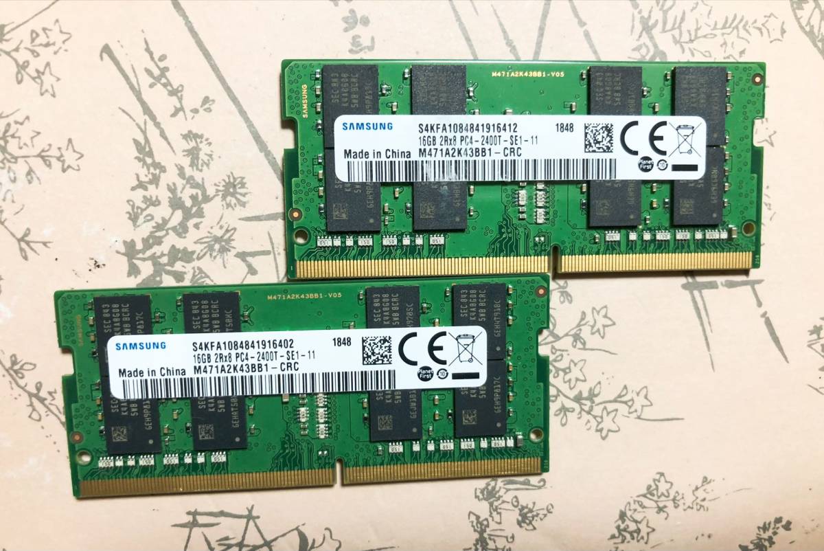 冬バーゲン☆特別送料無料！】 2Rx8 16GB RAM SAMSUNG PC4-2400T