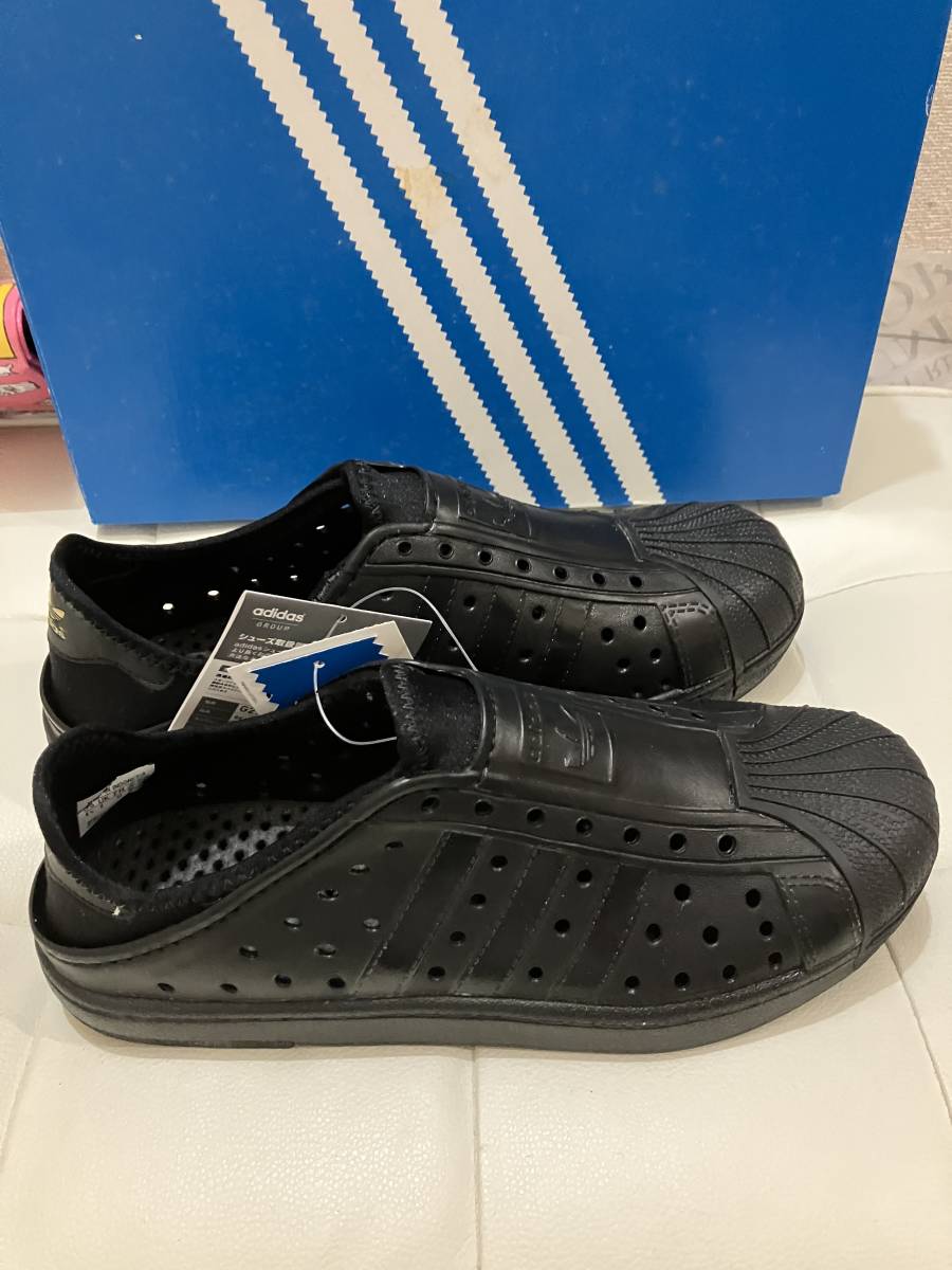 * очень редкий * dead * 26,5cm Adidas пляж Star сандалии пляж Star сабо Aadidas BEACHSTAR чёрный x золотой 